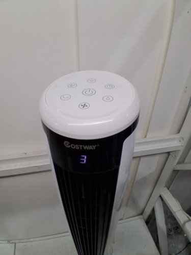 COSTWAY EVAPORATIVE OSCILLATING TOWER FAN/EVAPORATIVE AIR COOLER - 41" - BLACK/WHITE (MODEL: ES10083US) image 5