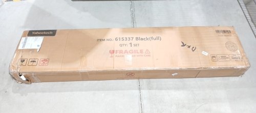 YAHEETECH CLASSIC METAL PLATFORM BED FRAME With Headboard - Full - BLACK (MODEL: 615337) image 2