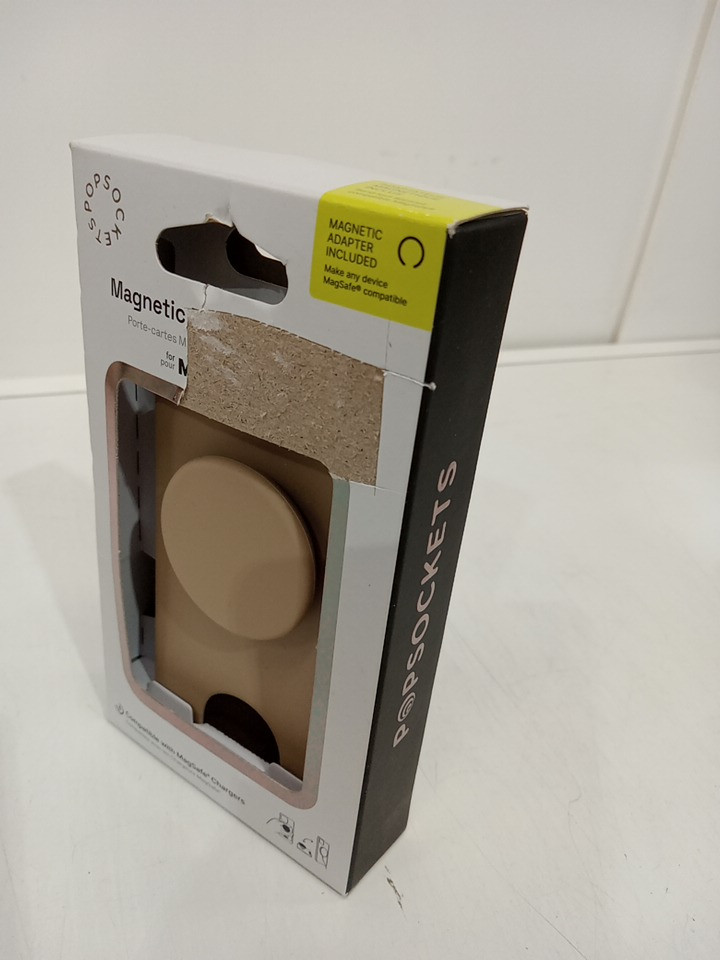 popsocket magnetic phone wallet+ for magsafe with magnetic adapter - Latte Brown image 3
