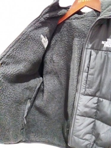 Girl's The North Face reversible shasta full zip jacket - small/Medium - black image 3