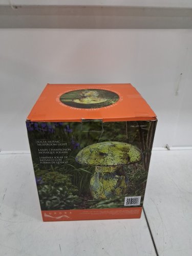 Aurora Lighting Solar Mosaic Mushroom Light - 10" - GREEN (MODEL 1938047) image 2
