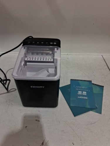 EUHOMY SELF-CLEANING BULLET COUNTERTOP ICE MAKER WITH ICE SCOOP - MAKES 27LB PER DAY - BLACK (MODEL: im021-bbl-caeh / IMB1008CA-UL) image 3