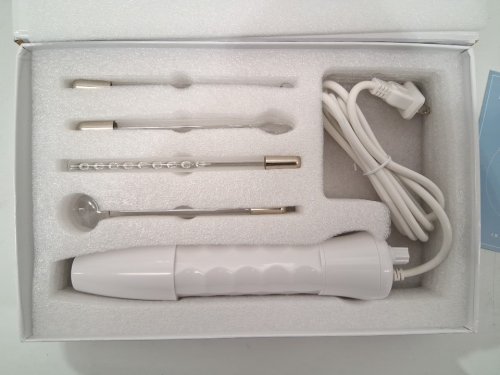4pc rhxhmasx high frequency facial wand machine - white image 4