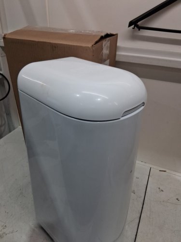 Diaper Genie Essence Pail with 18 Easy Roll Refill Bags - 23" - white (model:‎I000908) image 4
