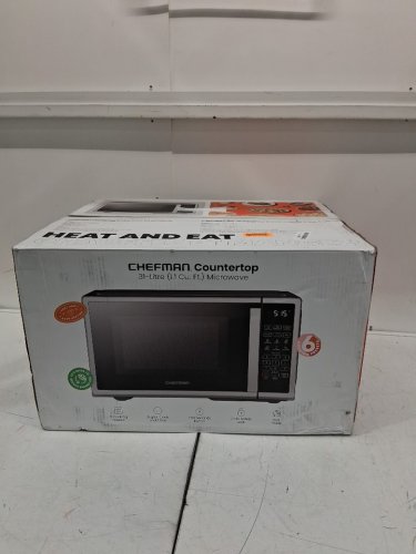 CHEFMAN 10 power levels eco mode child safety lock countertop microwave - 1000W - 1.1 cu.ft - stainless steel - (MODEL:RJ55-SS-11-CK-CA) image 2