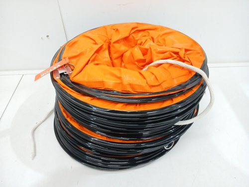 Strong Vinyl Material PVC Flexible Duct Hosing - 32FT x 1FT - Orange/Black (MODEL: YT-B-12-32) image 3