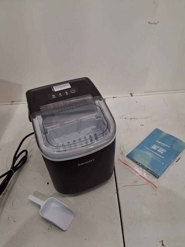 EUHOMY Countertop Ice Maker Machine - MAKES 26LB/Day - BLACK (MODEL: im-06d/IM001-Bbl-CAEH) image 3