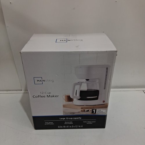 Mainstays 12 Cup Drip Coffee Maker - WHITE (MODEL: MS-202391CN) image 2