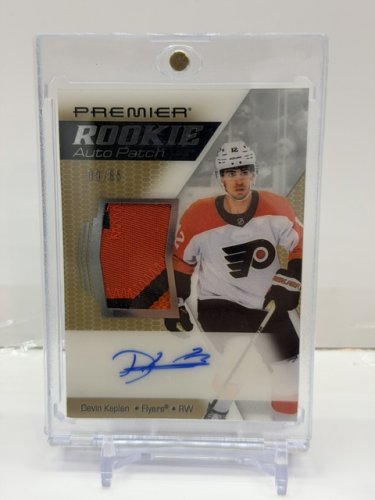ON CARD SIGNED DEVIN KAPLAN LTD #9/65 ROOKIE CARD AUTO PATCH - UPPER DECK PREMIER GOLD (#AR-DK) 130PNT image 2