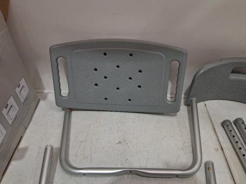 MEDLINE GUARDIAN DELUXE ALUMINUM BATH CHAIR - 400lb cap - Grey (MODEL: G2-101KRX1) image 5
