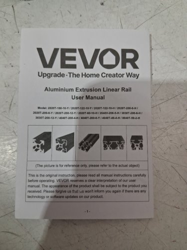 2PK vevor aluminum Extrusion linear rail -500mm - black (model: 8040T-50-2-H) image 3