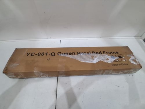 METAL BED FRAME - QUEEN - BLACK (MODEL: YC-001-Q) image 2