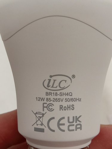 2pk ilc RGBW REMOTE CONTROL LED LIGHT BULB - 12w, 2700k - WHITE (MODEL: br18-sh4q) image 5