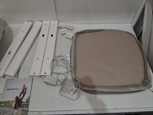 uppababy soma adjustable motionsync smart bassinet - 33.8" x 23.5" x 32.5"-37" - Sand Mélange (model: 2101-ros-ca-chr) image 5