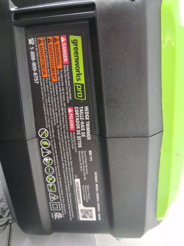 Greenworks Pro Battery Powered Cordless Hedge Trimmer *Tool Only* - 80V - 26" - Green (MODEL: 2200702) image 5