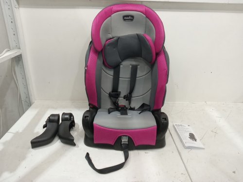 EVENFLO CHASE PLUS 2-IN-1 CONVERTIBLE BOOSTER CAR SEAT - GENEVA PINK/GREY (MODEL: 30712360C) image 3