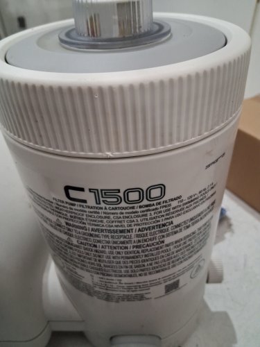 INTEX C1500 KRYSTAL CLEAR CARTRIDGE FILTER PUMP FOR ABOVE GROUND POOLS - 1500GPH PUMP FLOW RATE - white (model: fp635 / 26635eg) image 3