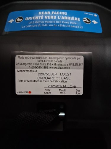 DOREL JUVENILE SAFETY 1ST EXTRA CAR SEAT BASE, FOR ONBOARD 35 / SUREFIT 35 / MAXI-COSI 35 CAR SEATS - BLACK (MODEL: 22075CBLK) image 4