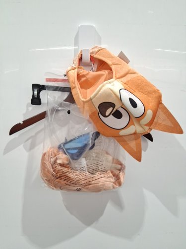 3PC BLUEY BINGO WITH FLAPPY BUTTERFLY CLASSIC COSTUME - SMALL (4-6) - ORANGE image 2