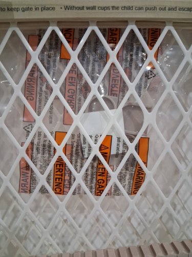 toddleroo by North States Diamond Mesh safety Gate - 26.5" - 42" x 23" - wood (model: 4600) image 3