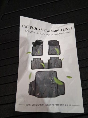 6PC aomsazto floor mats with trunk & backrest mats - fits select vehicles - black image 4