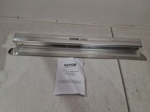 vevor stainless steel ergonomic grip drywall compound/mud skimmer blade - 32" - Stainless - (model: xsj-24-S006) image 3