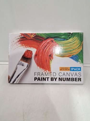 Camocin Framed flower Paint by Numbers Kit - 8” x 12” image 2