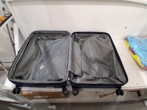 AMAZONBASICS HARDSIDE CARRY ON expandable SPINNER TRAVEL LUGGAGE SUITCASE - 30" - NAVY BLUE image 2