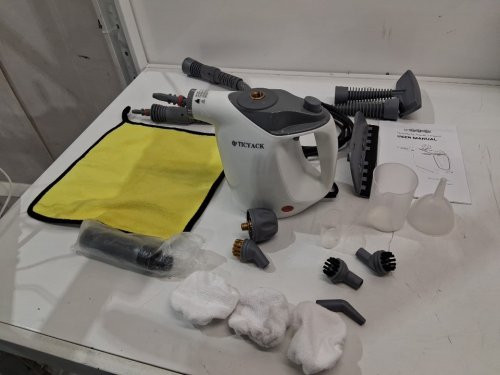 TICYACK HANDHELD STEAM CLEANER WITH ACCESSORIES & SAFETY LOCK - WHITE (MODEL: EM-316) image 2