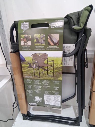 Timber Ridge D frame Director's Chair with table and cupholder - Green (model: 2025300) image 5