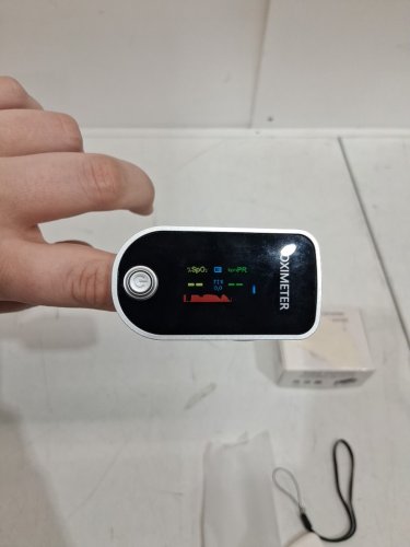Alcarefam Pulse Oximeter Display Oxygen Meter Finger Monitor - SILVER/BLACK (MODEL: 333) image 3