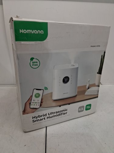 HOMVANA ULTRASONIC WARM & COOL MIST HYYBRID SMART HUMIDIFIER WITH WIFI APP CONNECTION & AROMA TRAY - 6.5L / 861SQ.FT COVERAGE - WHITE/BLACK (MODEL: H111S) image 5