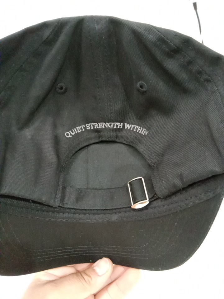 Be Resilient 100% Cotton Twill Baseball Cap - OSFM - Black image 3