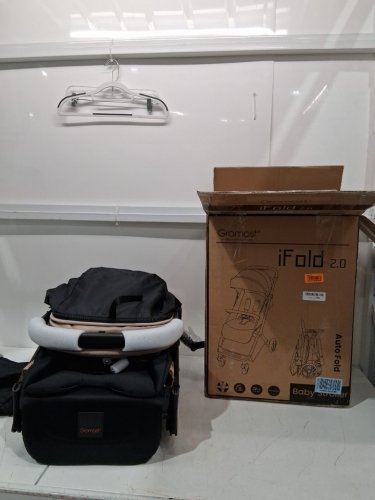 gromast ifold2.0 folding baby stroller - beige (model: 	GT077) image 2