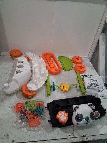 FISHER-PRICE 2-SIDED STEADY SPEED PANDA WALKER INTERACTIVE BABY TOY WITH LIGHT, 100+ SONGS, SOUNDS & PHRASES - MULTICOLOUR (MODEL: ‎HGM26) image 3