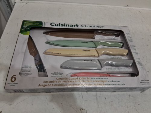 6PC Cuisinart knife set with sheathes - Multicolour (mODEL: 2826602) image 2