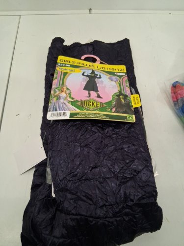 3PC GIRLS DISGUISE WICKED ELPHABA DELUXE COSTUME - LARGE 10-12 - PURPLE image 2