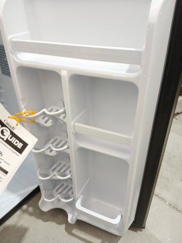 DANBY DESIGNER COMPACT REFRIGERATOR FRIDGE WITH FREEZER SECTION - 3.2 CU.FT - BLACK/STAINLESS STEEL (MODEL: DCR032A2BSLDD) image 6