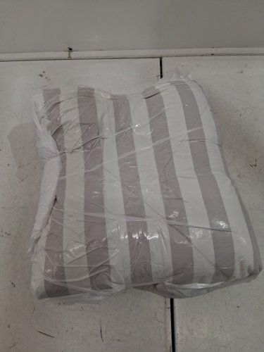 Below Zero reversible Cooling Throw Blanket - 60" x 70" - LIGHT BROWN BEIGE stripes/solid (model: 1991350) image 4