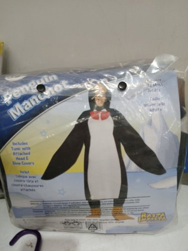 RASTA IMPOSTA PENGUIN COSTUME - OSFM - BLACK /WHITE /RED image 2