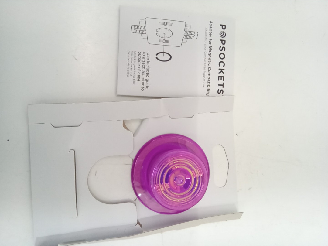 PopSockets Magnetic PopGrip and Stand for MagSafe with Adapter - Ripple Iridescent Aviation image 3