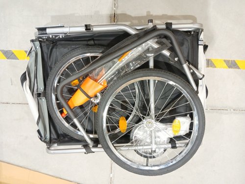 Costway Bicycle Dog Trailer - 175lbs cap - Grey (Model: PW10167WH) image 5