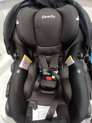 evenflo gold 2-IN-1 shyft dualride sensorsafe Carryall Storage car seat & stroller combo - 35lbS max weight - onyx / black - (model: 37312310c) image 10