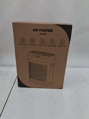 AKEELIA LARGE ROOM AIR PURIFIER WITH AROMA THERAPY DIFFUSER - 3000SQ.FT. - WHITE (MODEL: AP380) image 2