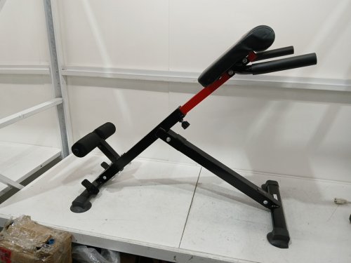 VEVOR NO CHAIR Roman Chair Back Extension Hyperextension Bench - 250LBS CAP - BLACK/RED (MODEL:5016) image 3