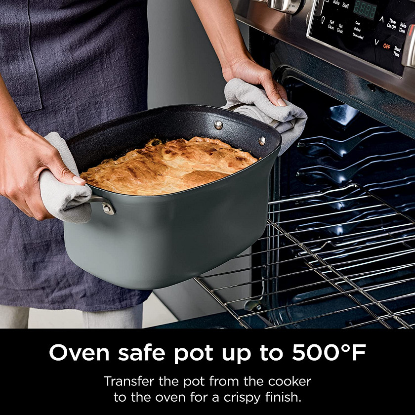 Ninja Foodi PossibleCooker PRO 8-in-1 multi-cooker - 8.5qt capacity - Sea Salt Grey (model: mc1001c) image 2
