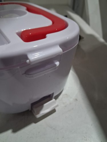 AYNEFY Electric Lunch Box Portable Food Warmer – Dual 12V Car & 110V Home Heating -1.5L - red/white image 4