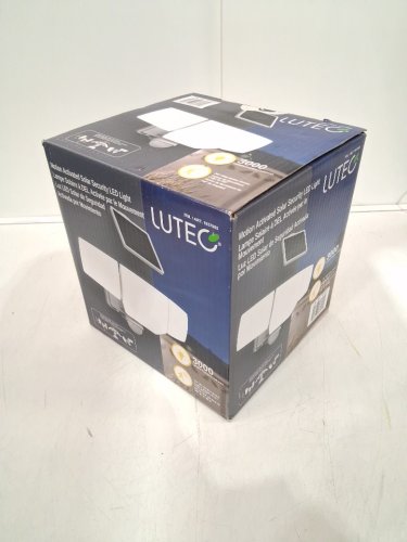 LUTEC MOTION ACTIVATED SOLAR SECURITY LED FLOOD LIGHT - 5000K - 3000LM - WHITE (MODEL: 1937995) image 2