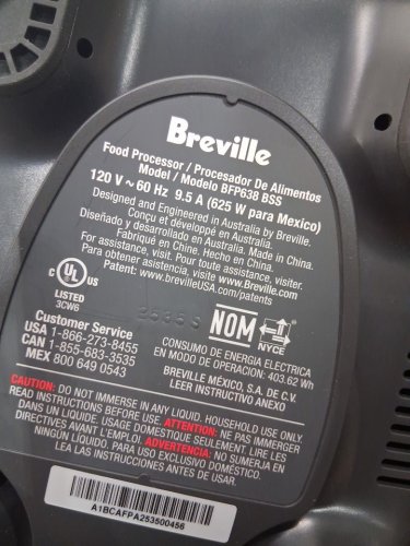 Breville the Paradice 9 Food Processor - 9 CUP capacity - 625W - Almond Nougat - (MODEL: BFP638 ALM) image 4