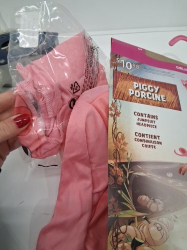 2PC GIRLS RUBIES PIGGY COSTUME - MEDIUM (8-10) - PINK (STYLE: 1000364) image 3